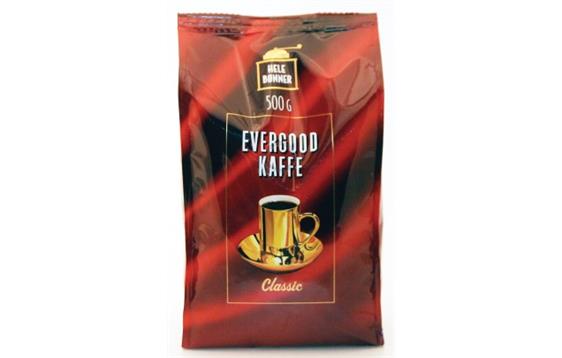 706014 Evergood 333466 Kaffe EVERGOOD classic hele b&#248;nner 500g 
